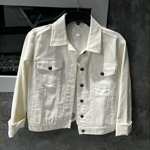 White denim jacket